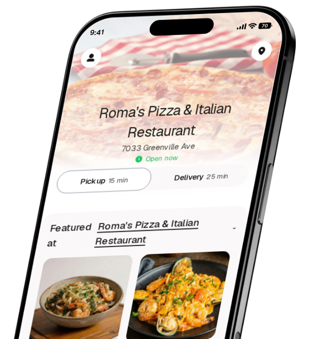 Roma's Pizza & Italian Restaurant app preview